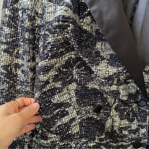 ROTATE Birger Christensen Augustina Sequin Blazer - Picture 6 of 10